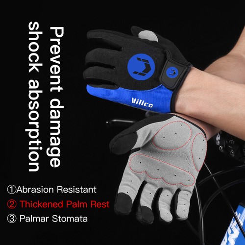 Anti-Slip Cycling Gloves Touchscreen Breathable Gloves Road Mountain Bike Gloves - Picture 7 of 15