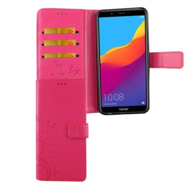 Handyhülle Schutz Case für Huawei Honor 7C Cover Tasche Wallet Etui Handyhülle