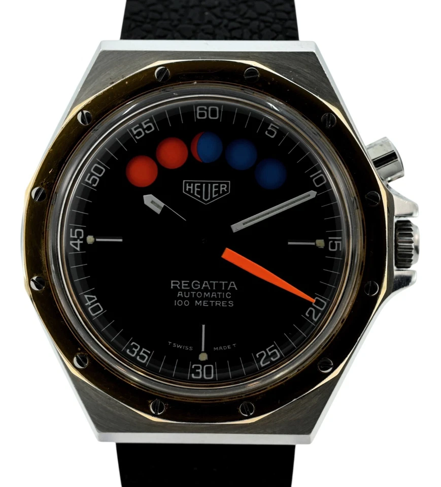 Early Heuer 40mm Hombre Regata Automático Cronógrafo Lemania Cal 1345- Ref: 134.505! Foto 2 de 4