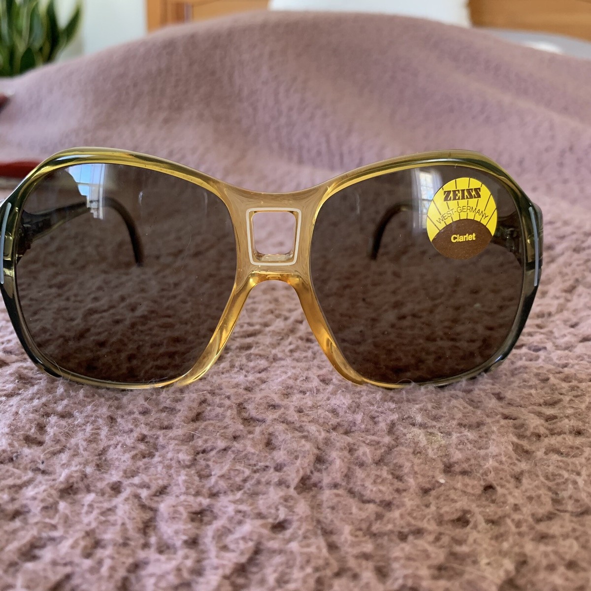 Vintage Zeiss Square Oversized Sunglasses (Plisse 689 AO8  display picture 3