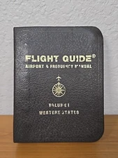 Vtg 1986 Flight Guide Airport & Frequency Manual Binder Volume 1 Western States