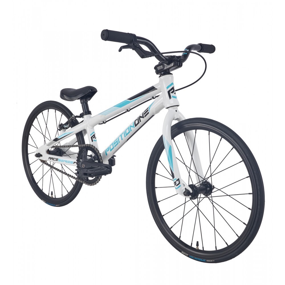 POSITION ONE MICRO 18" BMX RACING COMPLETE BICYCLE WHITE