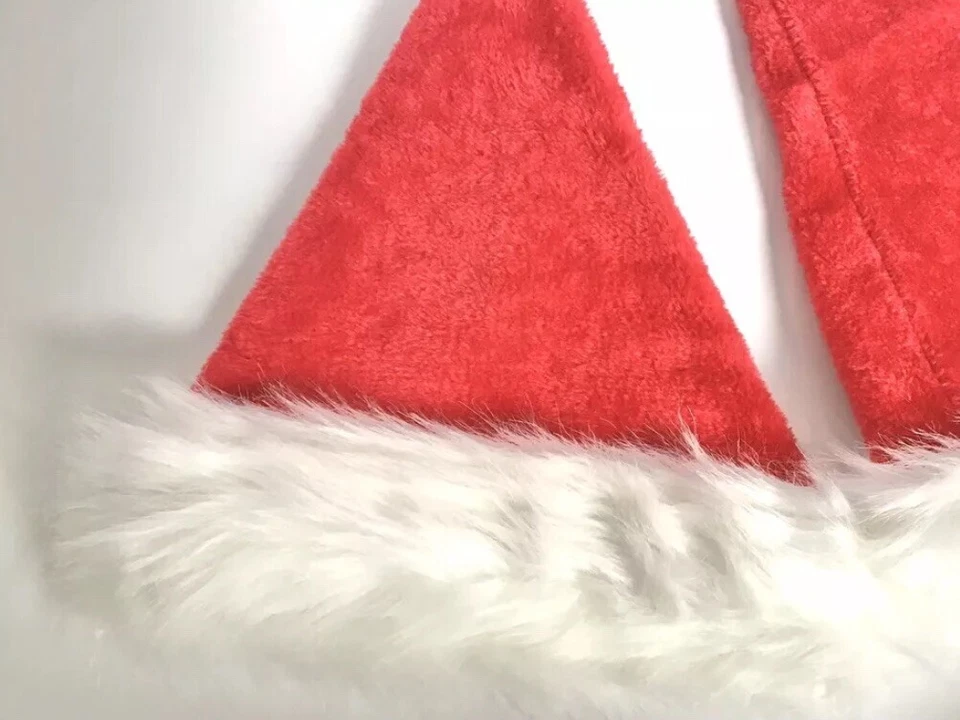 Lote de 2 Sombreros de Papá Noel de Navidad Tamaño Niños Vacaciones de Navidad Papá Noel Foto 3 de 4