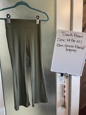 Derek Heart Girl's Olive Green Ribbed Flares