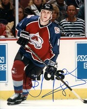 Sandis Ozolinsh  Autographed 8x10 Colorado Avalanche Free Shipping #S159