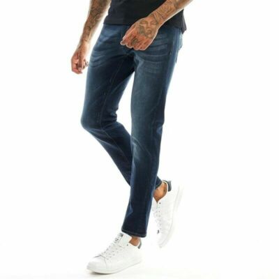 Men's 889 Police MORIARTY Stretch Jeans Navy Blue Colour Size W 34 R BNWT  UK