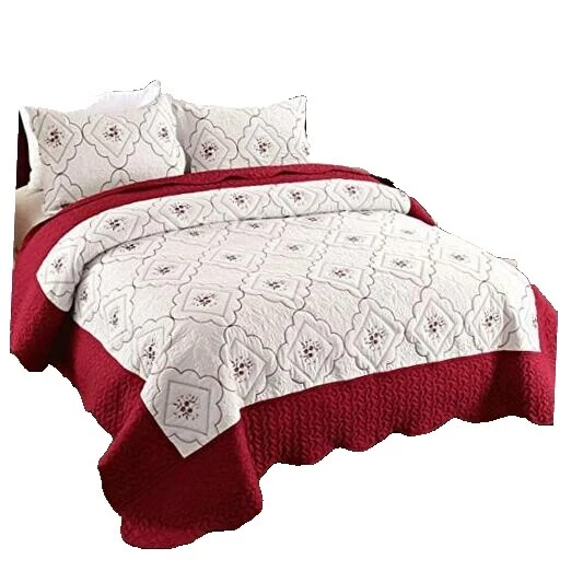 King poliéster bordado Fundas de edredón y Juegos de Cama