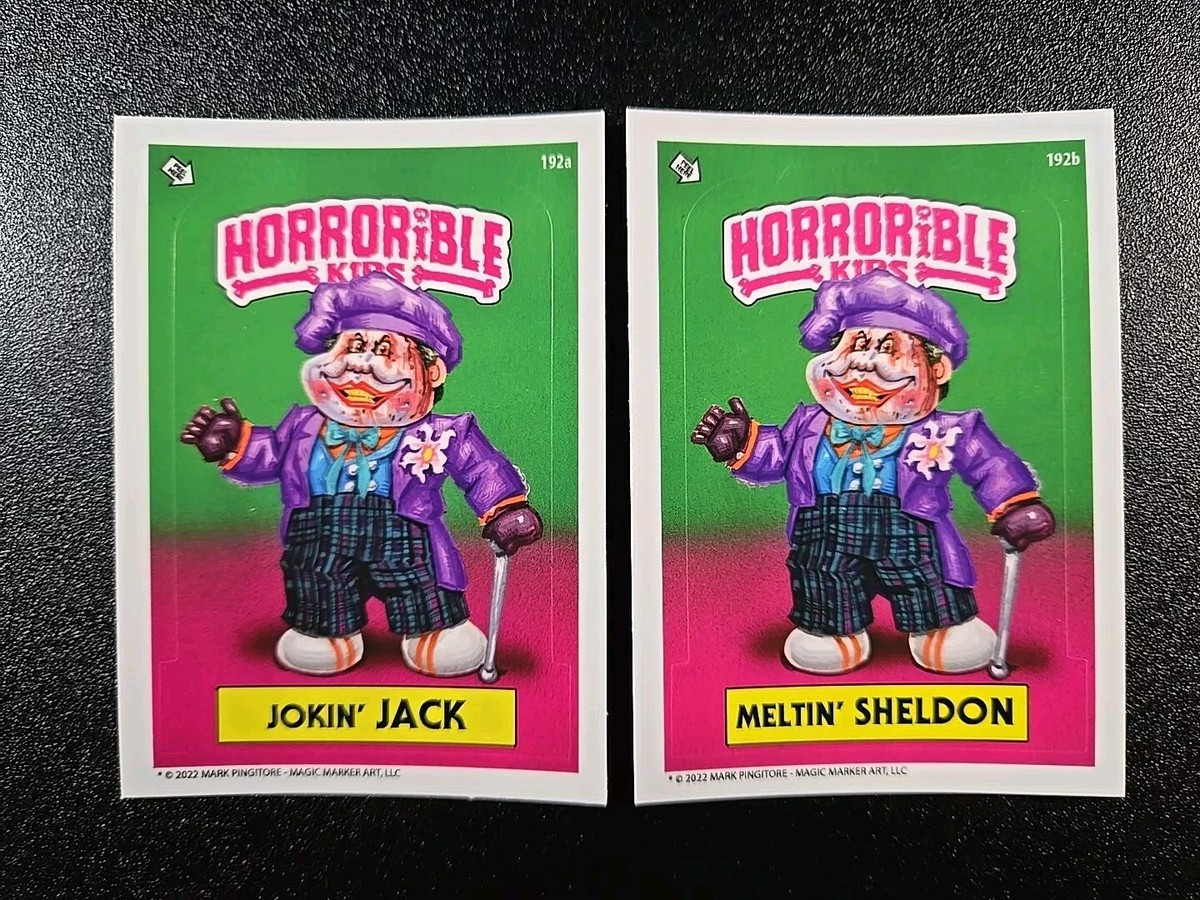Jack Nicholson Joker Batman Horrorible Kids 2 Card Set Garbage