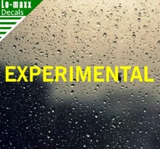 Experimental Aircraft Markings Aviation Superior Quality Die Cut Vinyl Decal 