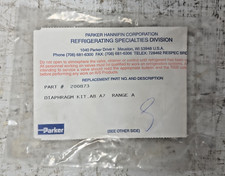 Parker Hannifin 200873 Diaphragm Kit, A8 A7 Range A