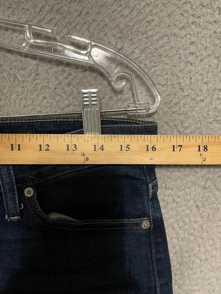 Lucky Brand The Bermuda Feminina Tamanho 8 Azul Denim Algodão Adulto - Imagem 4 de 4