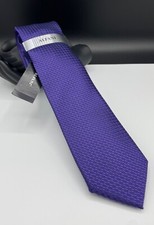 ALFANI Men's 100 Polyester Tie  Purple  Banyan Solid  NEW MSRP: 55.