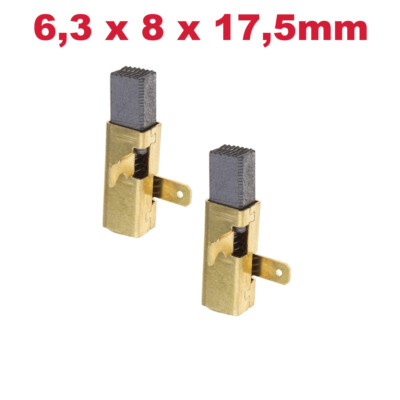 2x Kohlebürsten 6,3x8x17,5mm für Festool RW900E ETS125 EQ-Plus ET2E ET2E-C