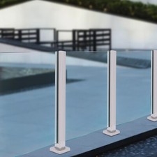 Glass Railing Post,Mid Post 65cm 304 Stainless Steel Balustrade for Balcony Deck Glass Railing Post,Mid Post 65cm 304 Stainless Steel Balustrade for Balcony Deck - Image 1