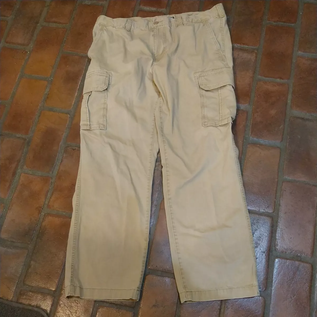 Sonoma Good 4 Life Men's Khaki Cargo 6 Pocket Hiking Pants Cotton