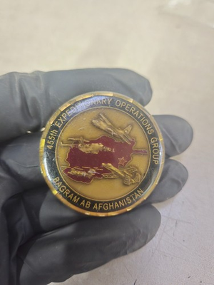 #ad Genuine Task Force Dragon CJTF 180 Challenge Coin 455th ex afghanistan $90.00