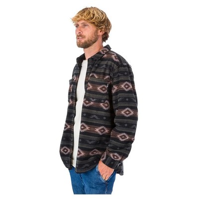 neu Hurley Small Santa Cruz Windchill Shirt Herren Fleece Aztec