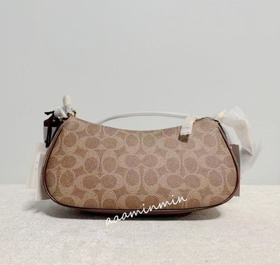 Coach CCZ24 Ashton Bag With Signature Canvas Tan/Vintage Brown for