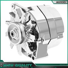 Alternator For 110amp Chrome Street Rod Gm 305 350 Bbc Sbc 1 Wire Self Exciting Alternator For 110amp Chrome Street Rod Gm 305 350 Bbc Sbc 1 Wire Self Exciting