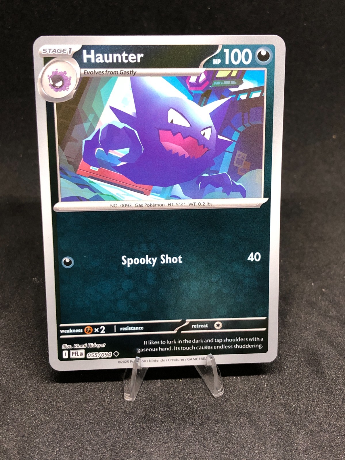 Pokémon TCG Haunter 055/094 Phantasmal Flames Reverse Holo NM