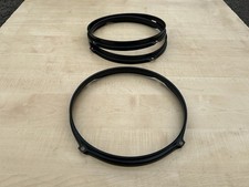 10&rdquo; DRUM HOOP 4 Lug BLACK FOR SNARE OR TOM SUIT DRUM KIT