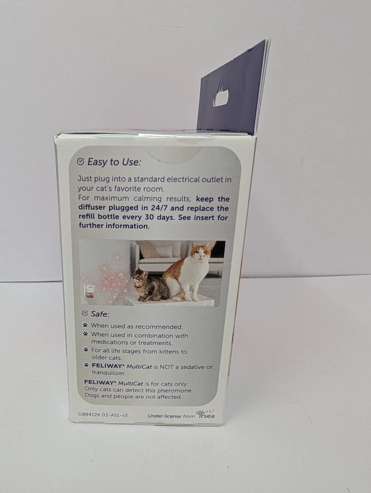 KIT DIFUSOR Y RECARGA FELIWAY MULTICAT HAPPY CATS CALMANTE Y CÓMODO - CADUCADO 3/27 Foto 2 de 4