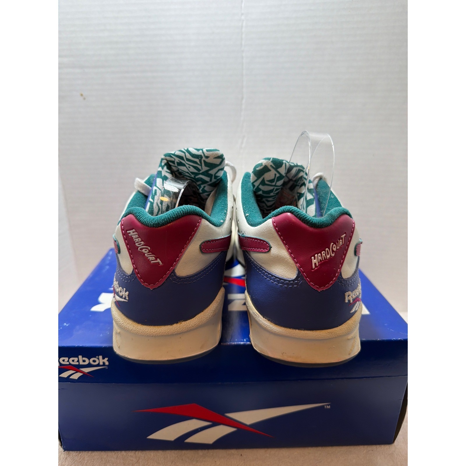 VTG Reebok Court Crusader Hard Court  Women's Tennis Shoes White Teal Blue 9.5 thumbnail 6