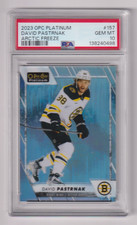 2023-24 O-Pee-Chee Platinum David Pastrnak Arctic Freeze 87/99 PSA 10 Gem Mint
