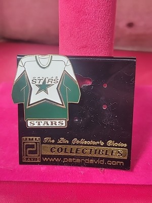 Vintage Peter David Dallas Stars Hockey Jersey Lapel Pin 