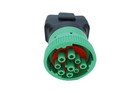 Type 2 Green 9pin J1939 Male To Obd2 Female Adapter J1939 J1962 9pin16pin Adapte