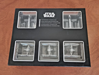 Star Wars Silber Baumschmuck Set - X-Wing & TIE Fighters - einteilig beschädigt