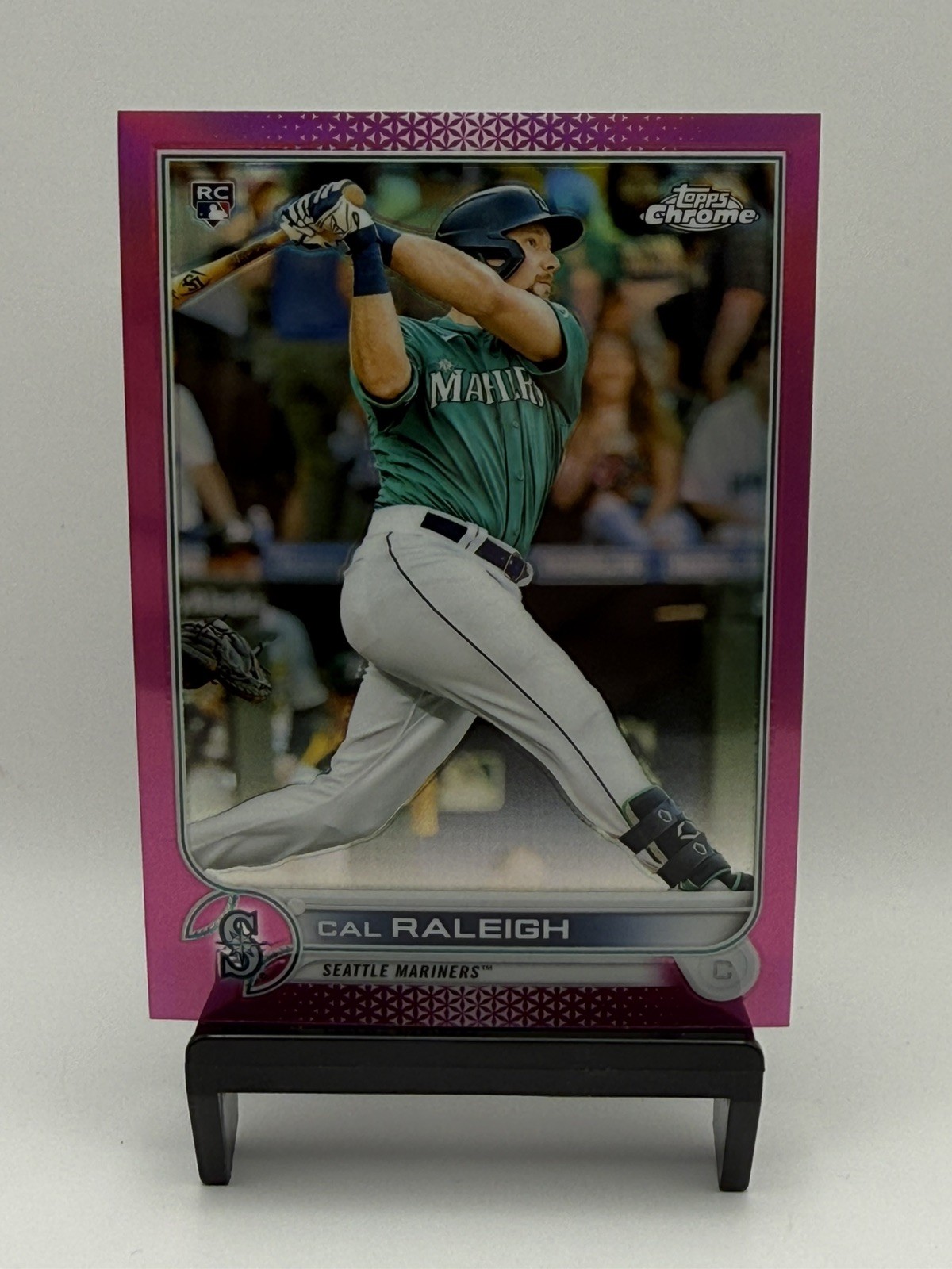 2022 Topps Chrome - Cal Raleigh #149 Pink Refractor (RC)
