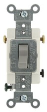 Leviton 20-Amp, 120/277-Volt, Toggle 3-Way AC Quiet Switch, Commercial Grade