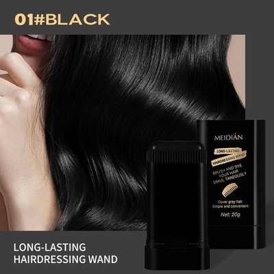 Hair Color Touch-Up Stick with Comb Hairdressing Wand Hair Dye Easty Coverage