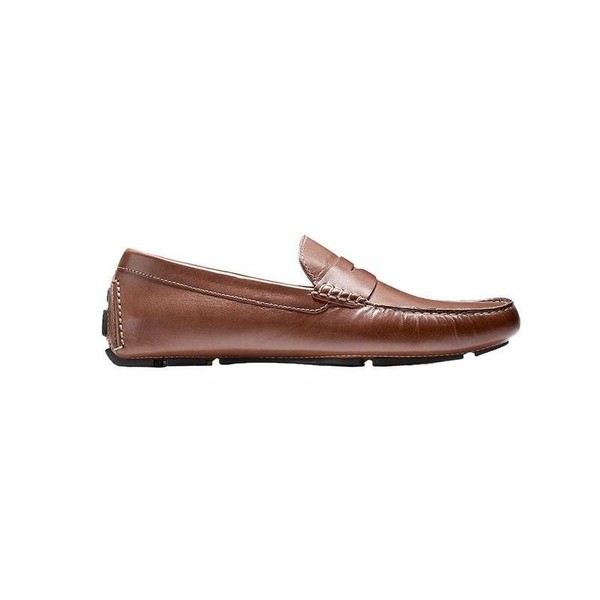 Men Cole Haan Loafers Orange Leather 44