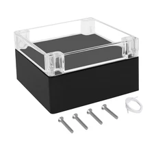 IP65 Waterproof Electrical Junction Box with Clear Cover, 6.1"x6.1"x3.4