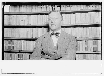Photo:Dr. H.H. Ewers 1910s Portrait Bookshelves Vanity Fair Style