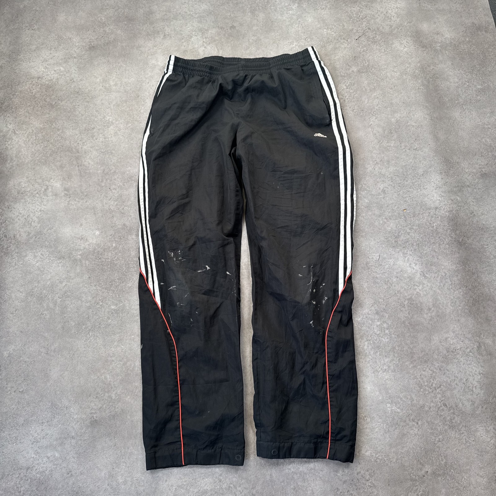 Adidas Track Pants Womens Large Sports Vintage Joggers, Black thumbnail 2