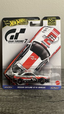 Hot Wheels Nissan Skyline R34 GTR Gran Turismo Pop Culture Diecast 1:64 Premium