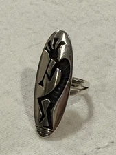 Lawrence Saufkie Kokopelli Ring- Sterling Silver