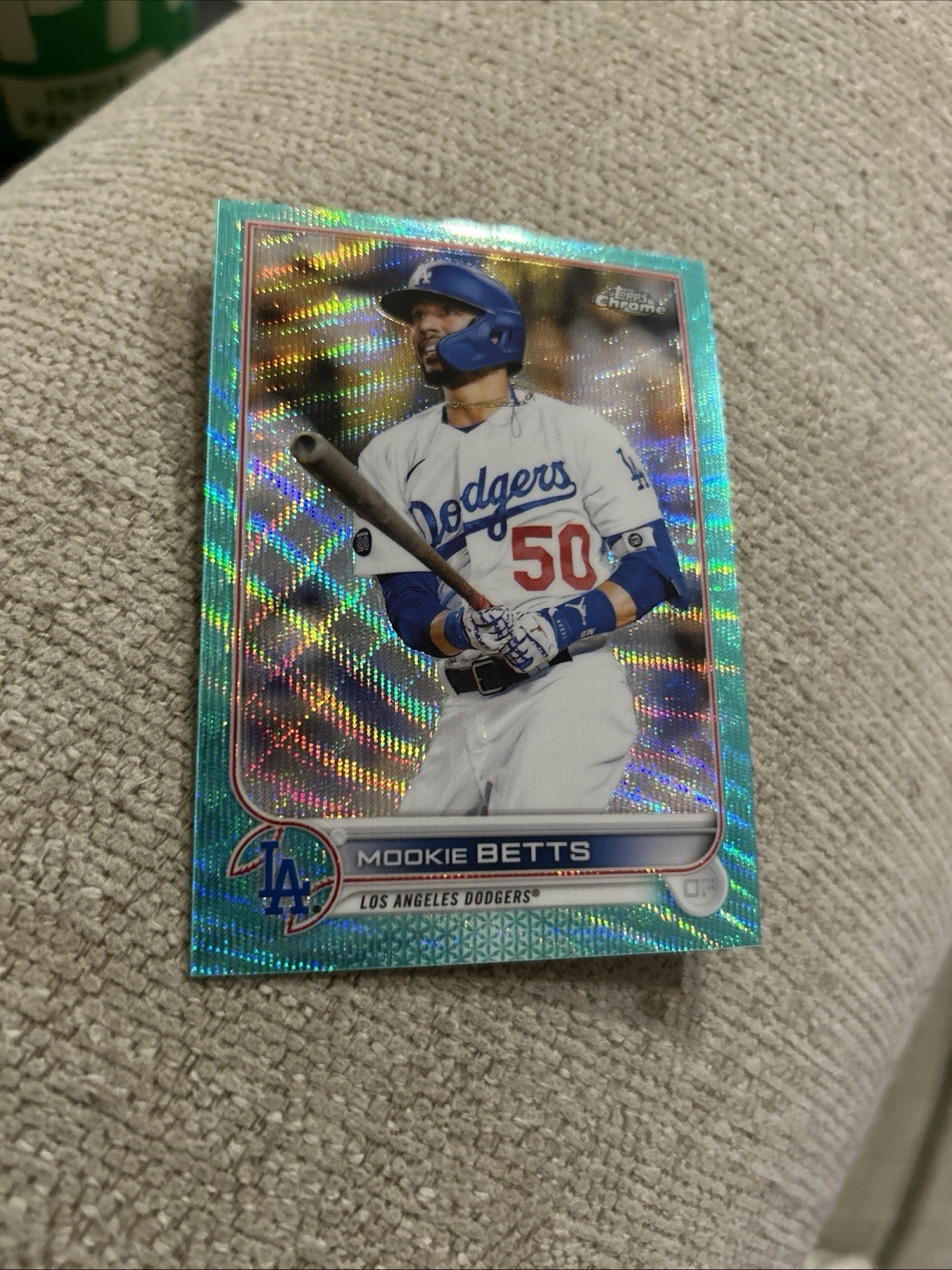 2022 Topps Chrome Mookie Betts #100 Aqua Refractor 130/199 Dodgers 📈