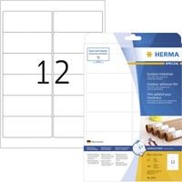 Herma 9533 Folien-Etiketten 99.1 X 42.3 Mm Polyethylenfolie Weiß 120 St. Perm...