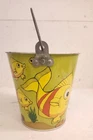 Vintage Ohio Art Tin Litho Fishes Sand Pail Look