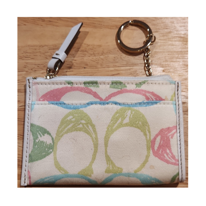 Cobra Multicolor Abstract XS Women's Keychain Zipper Pouch Wallet