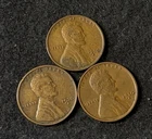 1930 S (3 Coins) Lincoln Wheat Pennies- Free Shipping