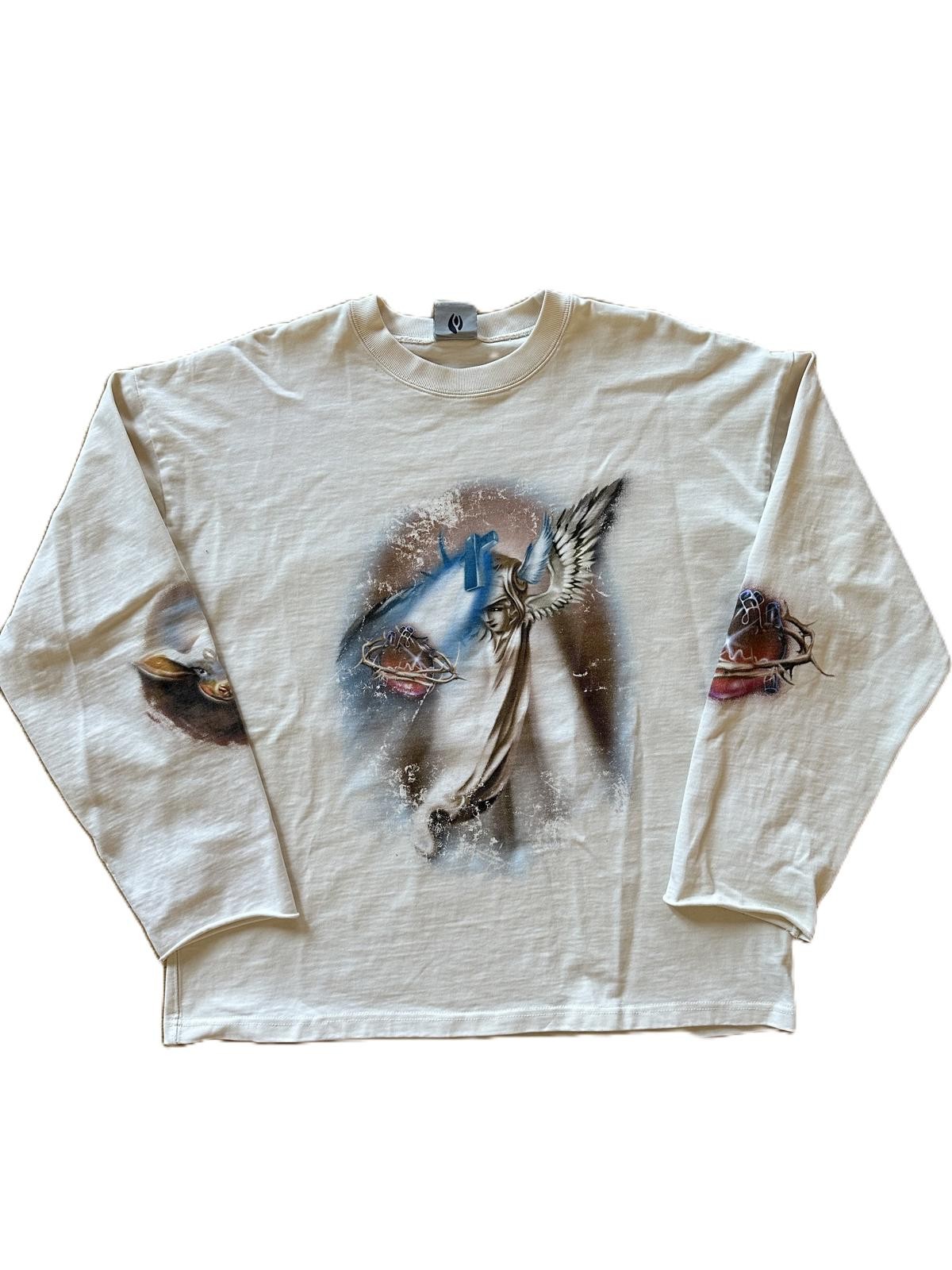 Forbidden Knowledge Graphics Printed Long Sleeve … - image 1