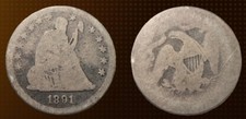 United States - ¼ Dollar "Seated Liberty Quarter" 1891