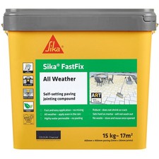 Sika FastFix All Weather Jointing Compound Charcoal 15kg Patio Paving Grout DIY