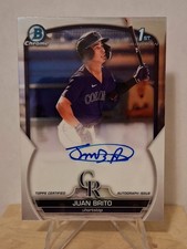 2023 Bowman Juan Brito 1st Bowman Chrome Prospect Auto #CPA-JBO Guardians (B)