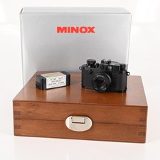 Minox Classic Camera Miniature Leica IIIf Black Swedish Army 061